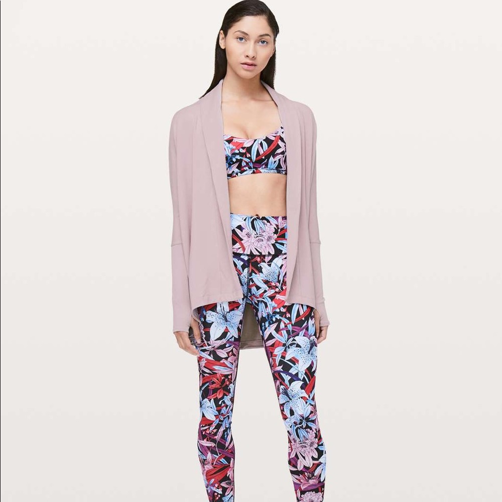 Lululemon Back In Action Wrap Smoky Blush Pink Sz 8